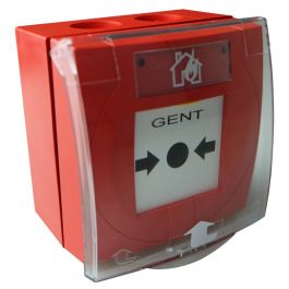 Gent Vigilon Manual Call Point with Resettable Element and Protective Cover (excludes back box) - S4-34845