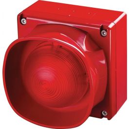 Apollo Weatherproof Multi - Tone Open - Area Sounder Visual Indicator with Isolator (RED) -55000-298