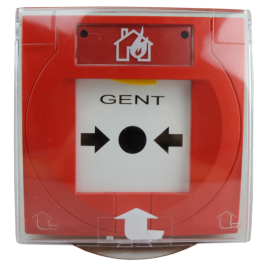 Gent - Vigilon Manual Call Point with Glass Element and Protective Cover (excludes back box) - S4-34842